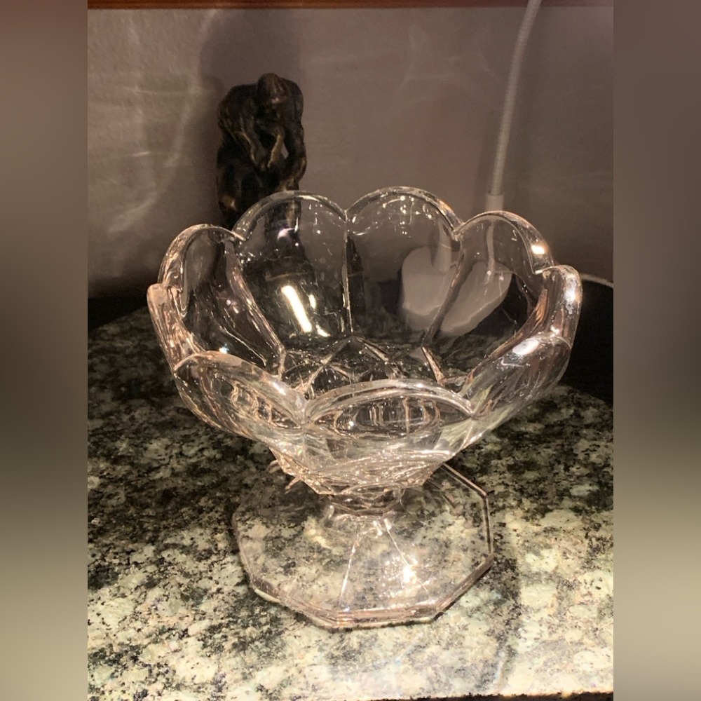 Early American Pressed Flint Glass (EAPG) Dish